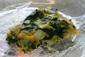 Red Russian Kale & Onion Breakfast Casserole